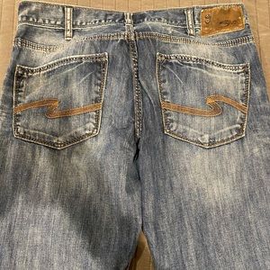 Mens silver jeans 34/30